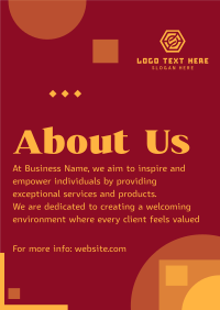 About Us Introductory Poster Image Preview