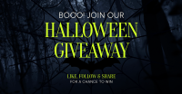 Haunted Night Giveaway Facebook Ad Design
