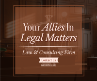 Law Consulting Firm Facebook Post Design