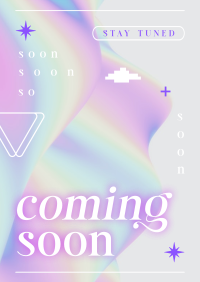 Holographic Coming Soon Poster Image Preview