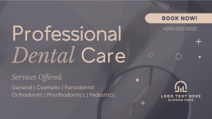 Professional Dental Care Services Video Image Preview