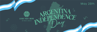 Independence Day of Argentina Twitter Header Design