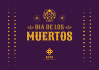 Dia De Los Muertos Postcard Design