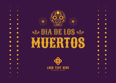 Dia De Los Muertos Postcard Image Preview