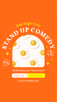 One Night Comedy Show Facebook Story Design