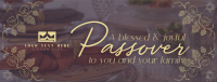 Rustic Passover Greeting Facebook Cover Design