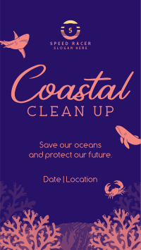 Coastal Cleanup Facebook Story Design