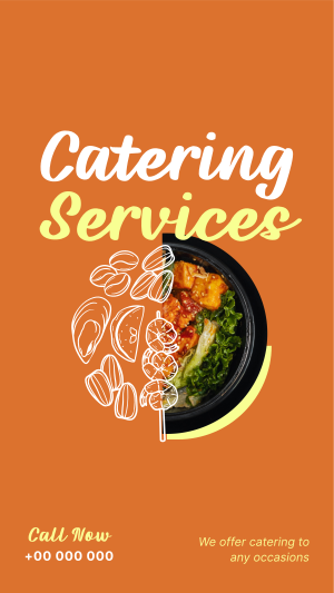 Food Catering Services Facebook story Image Preview