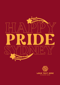 Happy Pride Text Poster Image Preview