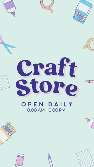 Kawaii Craft Shop Instagram story Image Preview