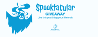 Spooky Ghost Giveaway Facebook cover Image Preview