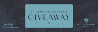 Elegant Sleek Giveaway Twitter Header Image Preview