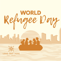 World Refuge Day Linkedin Post Design