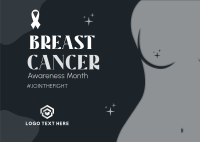 Beat Breast Cancer Postcard Design