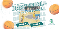 Basketball Game Tournament Twitter Post Image Preview