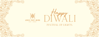 Elegant Diwali Frame Facebook Cover Design