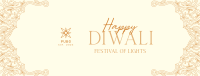 Elegant Diwali Frame Facebook cover Image Preview