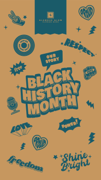 Black History Month Stickers Instagram story Image Preview