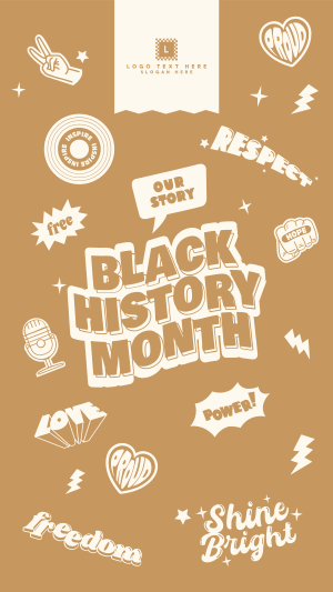 Black History Month Stickers Instagram story Image Preview
