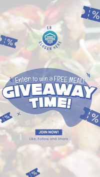 Food Voucher Giveaway TikTok video Image Preview