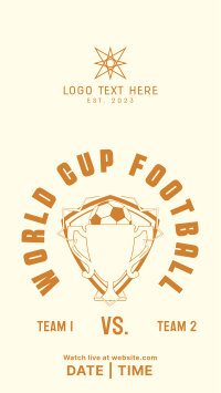 World Cup Trophy Facebook Story Design