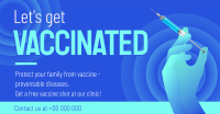 Let's Get Vaccinated Facebook Ad Design