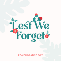 Remembrance Poppy Flower  Instagram post Image Preview
