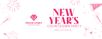 New Year Sparklers Countdown Facebook cover Image Preview