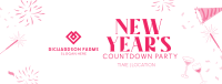 New Year Sparklers Countdown Facebook Cover Image Preview