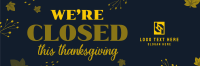 Closed On Thanksgiving Twitter Header Design