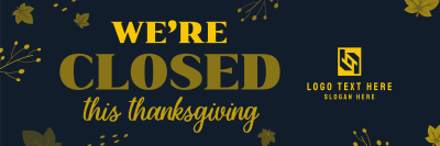 Closed On Thanksgiving Twitter header (cover) Image Preview