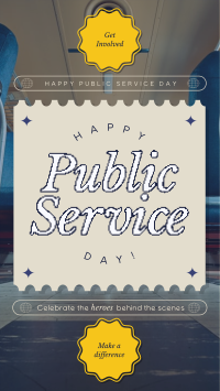 Modern Nostalgia Public Service Day TikTok Video Image Preview