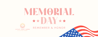 In Honor of Memorial Day Facebook Cover Design