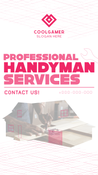 Modern Handyman Service Facebook story Image Preview