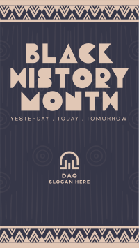 History Celebration Month Facebook Story Design