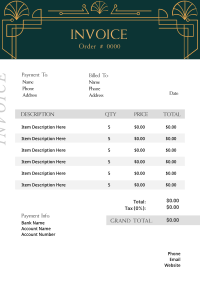 Elegant Border Invoice Image Preview