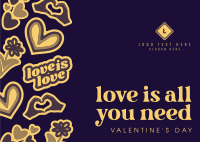 Valentine Love Postcard Image Preview