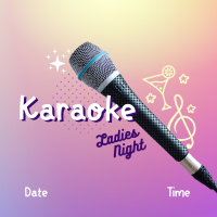 Karaoke Ladies Night Instagram Post Design