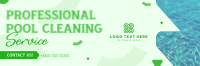 Professional Pool Cleaning Service Twitter Header Preview