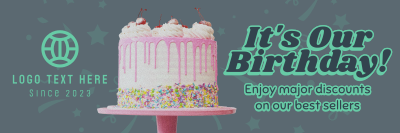 It's Our Birthday Doodles Twitter header (cover) Image Preview