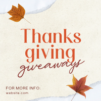 Ripped Thanksgiving Gifts Instagram Post Design