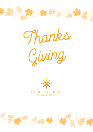 Happy Thanksgiving Poster Image Preview