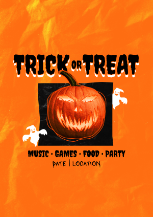 Trick Or Treat Flyer Image Preview