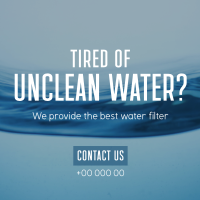 Water Filtration Linkedin Post Design
