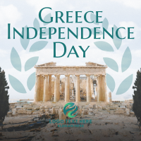 Contemporary Greece Independence Day Instagram Post Design