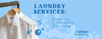 Laundry Services List Facebook Cover Design
