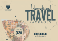Travelling International Postcard Design
