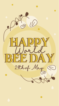 Happy World Bee Facebook Story Design
