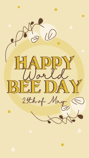 Happy World Bee Facebook story Image Preview