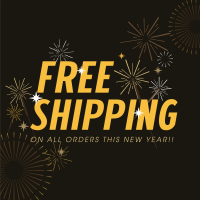 Free Shipping Sparkles Linkedin Post Image Preview